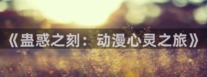 少女波子汽水风车动漫：《蛊惑之刻：动漫心灵之旅》